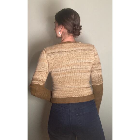 Abeille Ligne 100% Cashmere Cardigan Sweater ~ Sz M S By George Cottagecore! - Picture 2 of 8